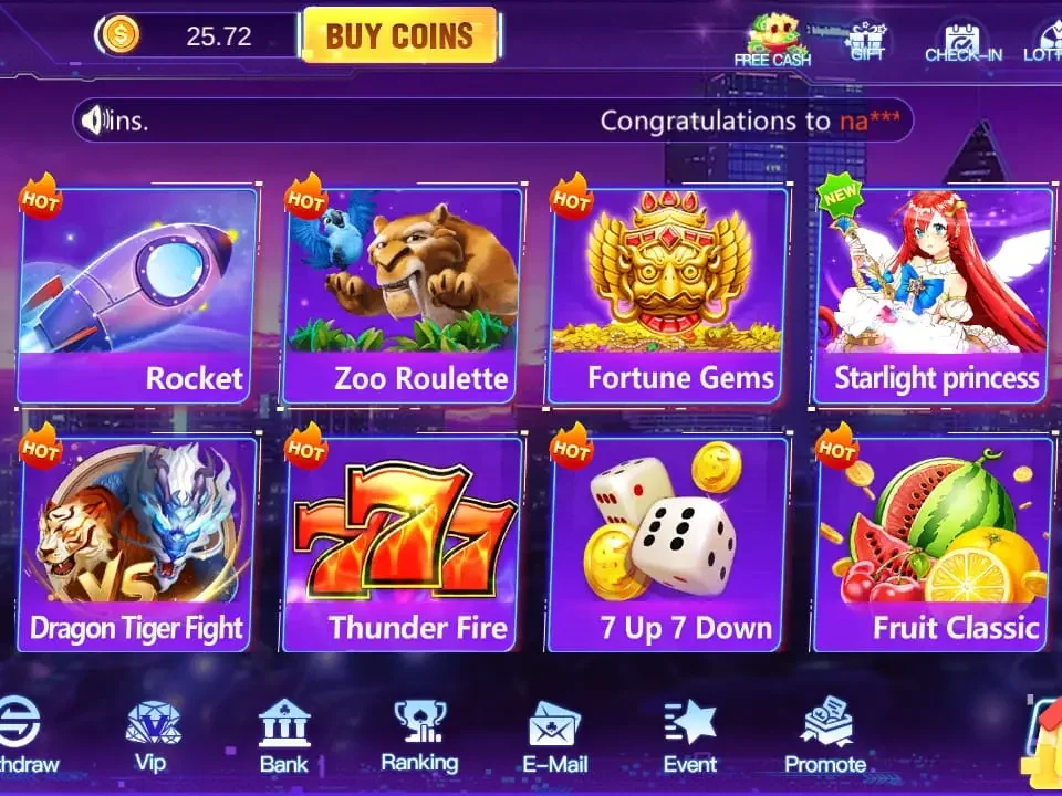 Popular Games in Slot 786 APK Pakistan