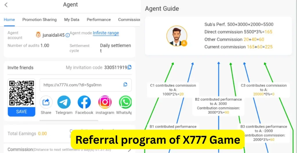 X777 App Referral program