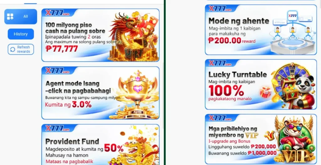 X777 gamereferral program