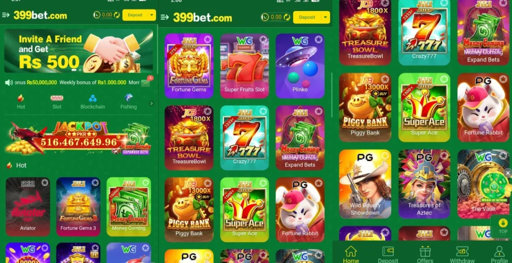 Games Available in 399BET App