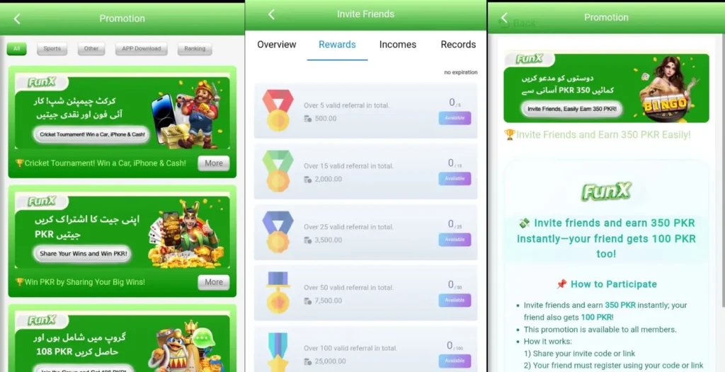 FUNX 88 Game features