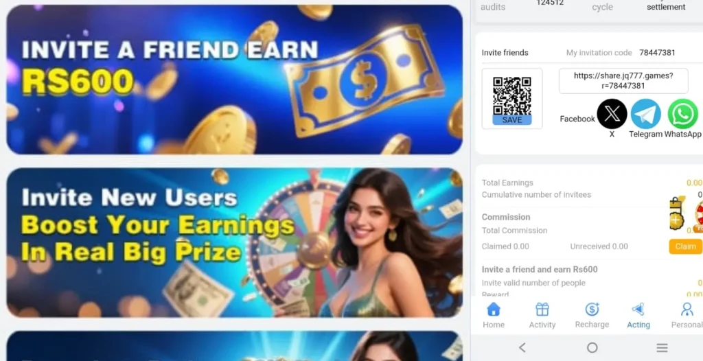 JQ777 Game Referral Program