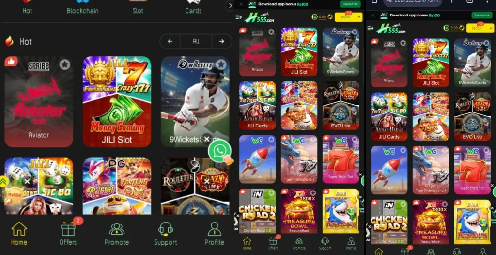 H555 Casino App