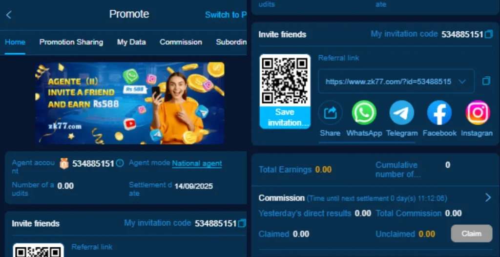 zk77 game referral program