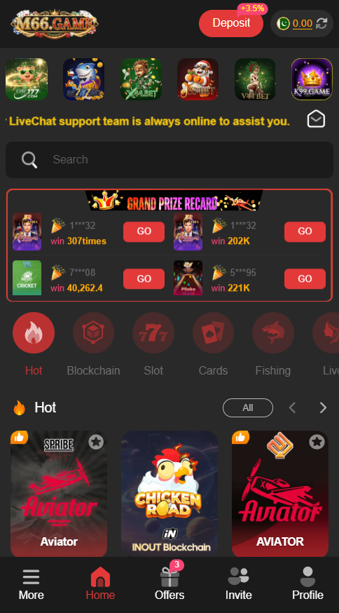 games inside M66 APK